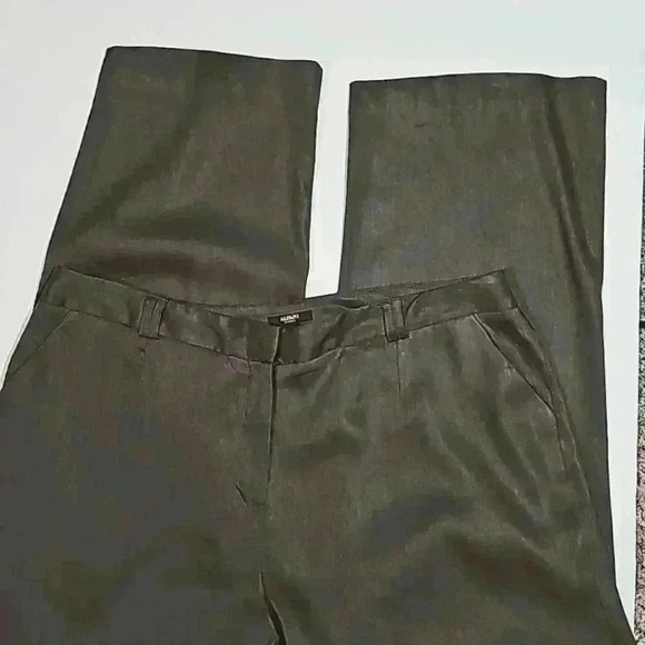 Alfani Pants - Alfani Women's pants sz 16W color brown wide leg flat front palazzo linen blend